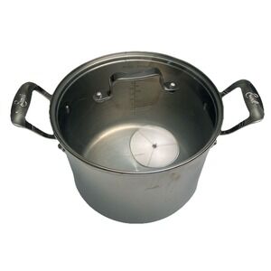 Emeril 6 Qt Quart Stock Pot Copper Core Stainless Steel With Clear Lid